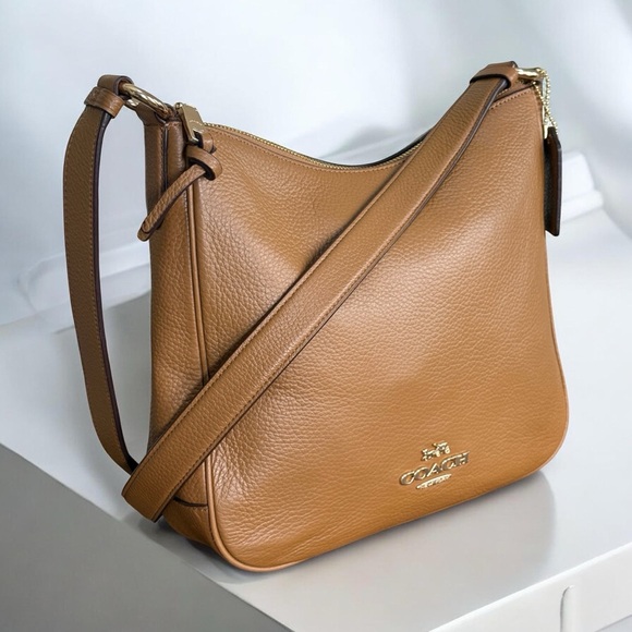 Authentic Coach Ellie Tan Leather Shoulder Bag - Picture 3 of 14